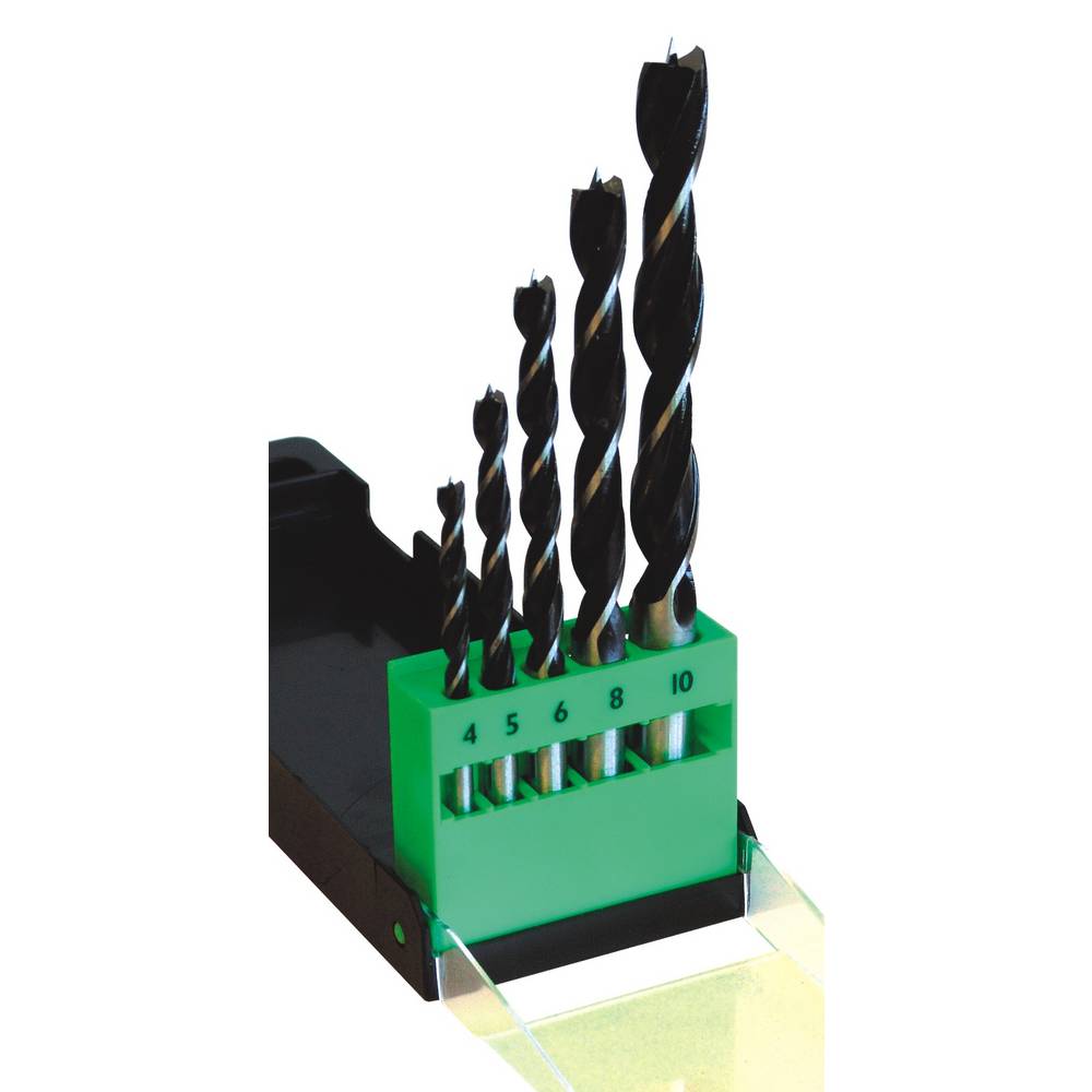 C.K T3040 Hout-spiraalboorset 5-delig 4 mm, 5 mm, 6 mm, 8 mm, 10 mm Cilinderschacht 1 set(s)