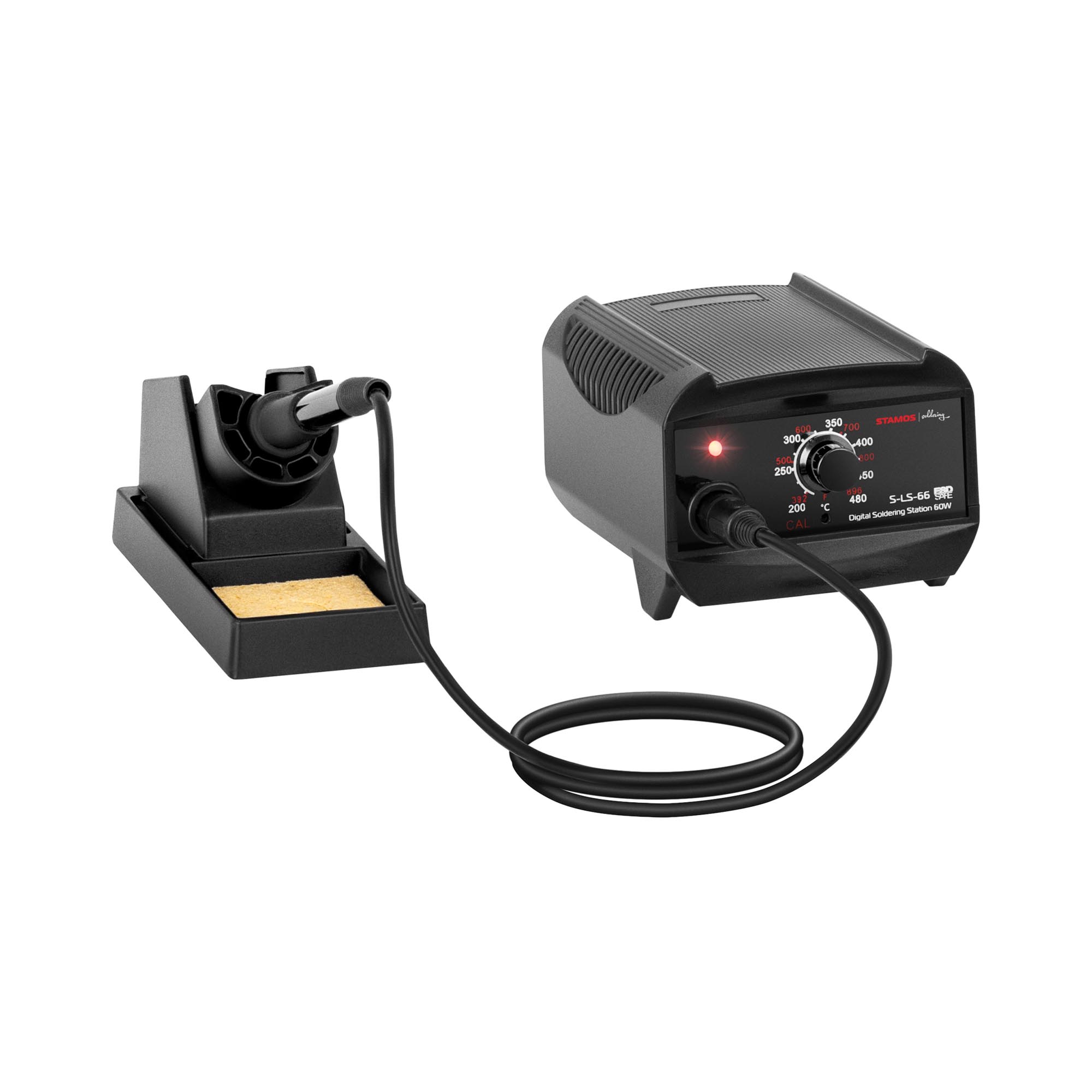 Stamos Soldering Soldeerstation met soldeerbout en houder - 60 W