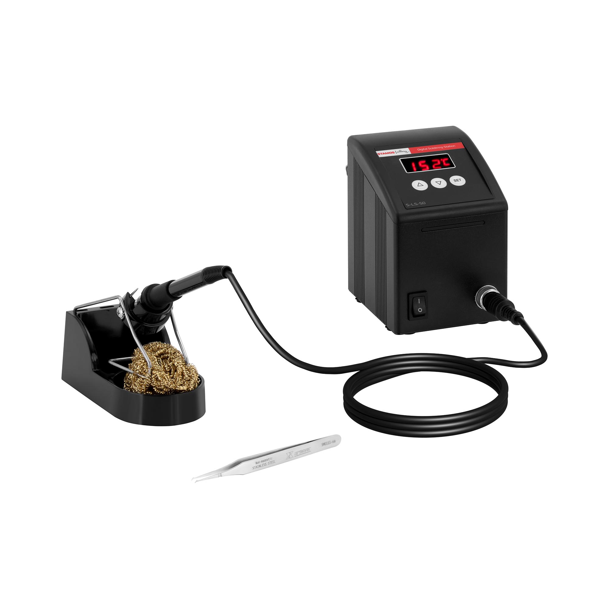 Stamos Soldering Soldeerstation - 100 Watt - digitaal - LED