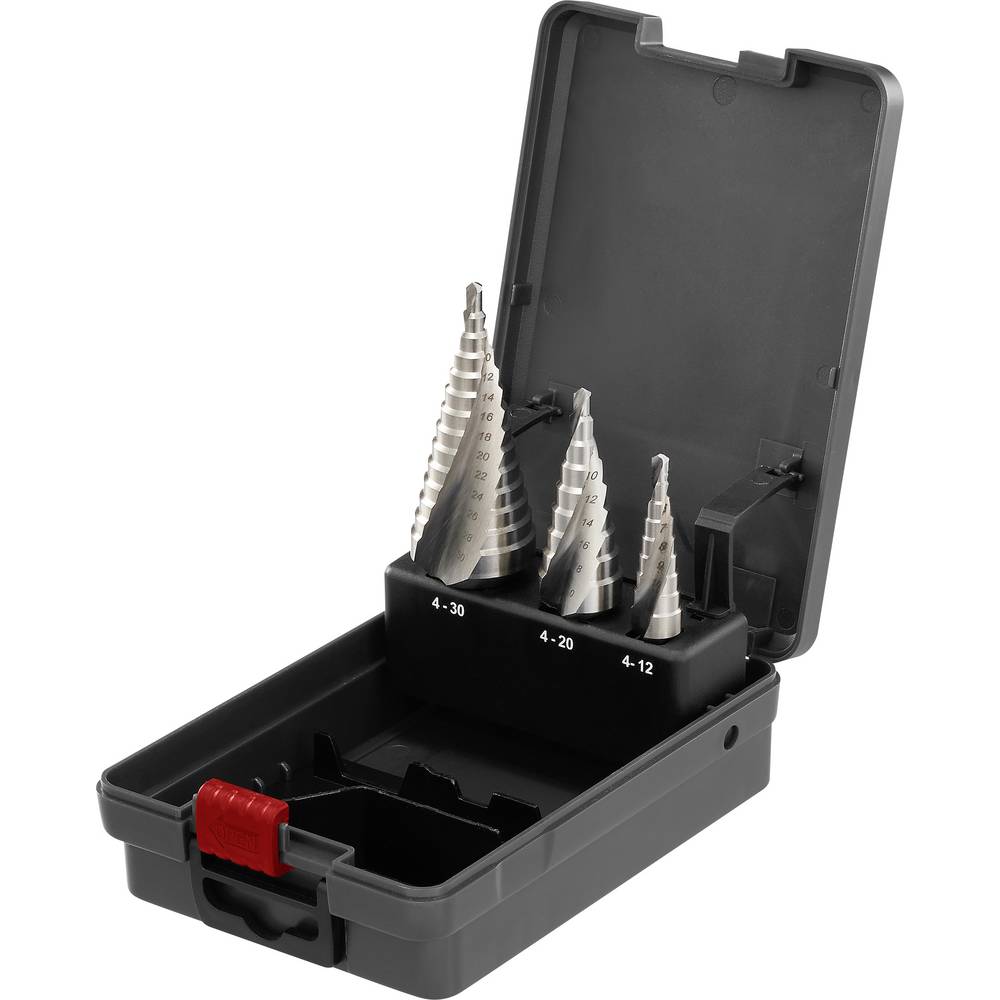 TOOLCRAFT TO-9913149 HSS Getrapte HSS-boor 4.0 - 12.0 mm, 4.0 - 20.0 mm, 4.0 - 30.0 mm 1 set(s)