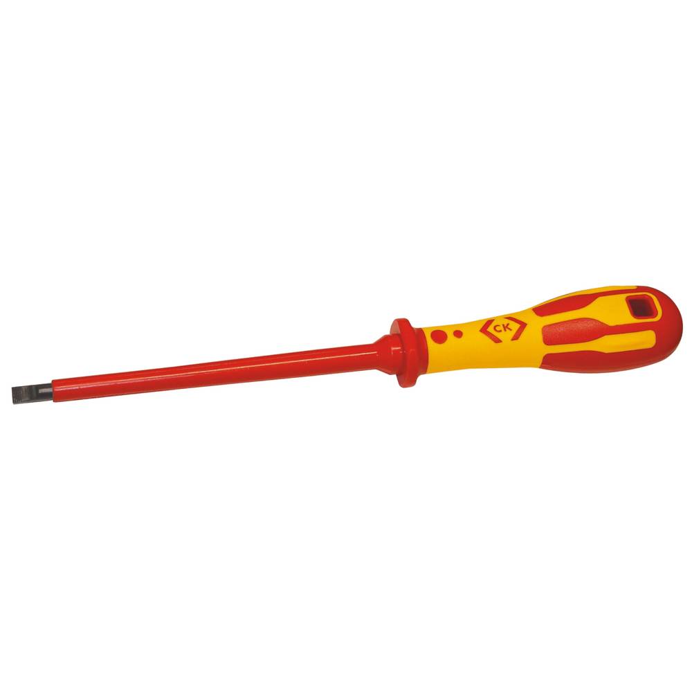 C.K VDE Platte schroevendraaier  Dextro VDE T49144-100 Kopbreedte: 10 mm Koplengte: 200 mm