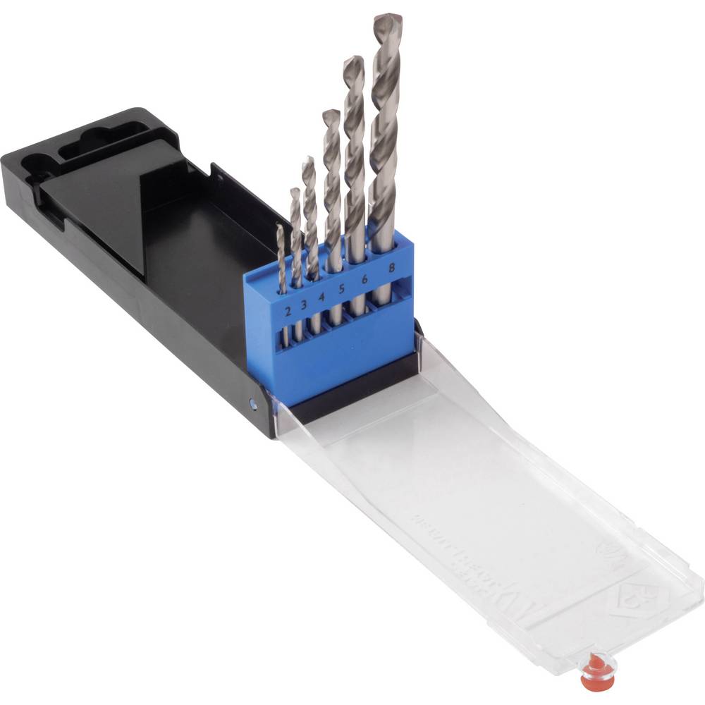 C.K T3101 HSS Metaal-spiraalboorset 6-delig DIN 338 Cilinderschacht 1 set(s)