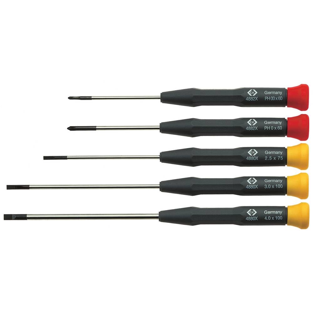 C.K Schroevendraaierset Elektronica en fijnmechanica Plat, Kruiskop Phillips