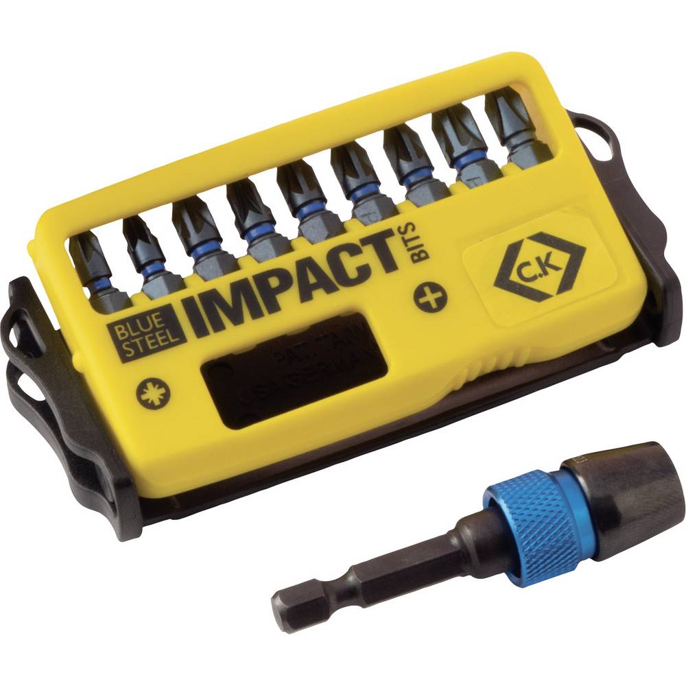C.K T4510 Bitset 10-delig Kruiskop Phillips, Kruiskop Pozidriv Torsion Control Technology