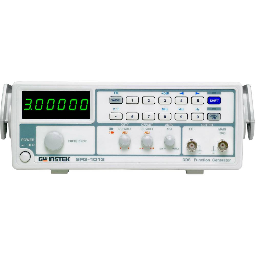 GW Instek SFG-1003 Functiegenerator 0.1 Hz - 3 MHz 1-kanaals Driehoek, Blok, Sinus, TTL