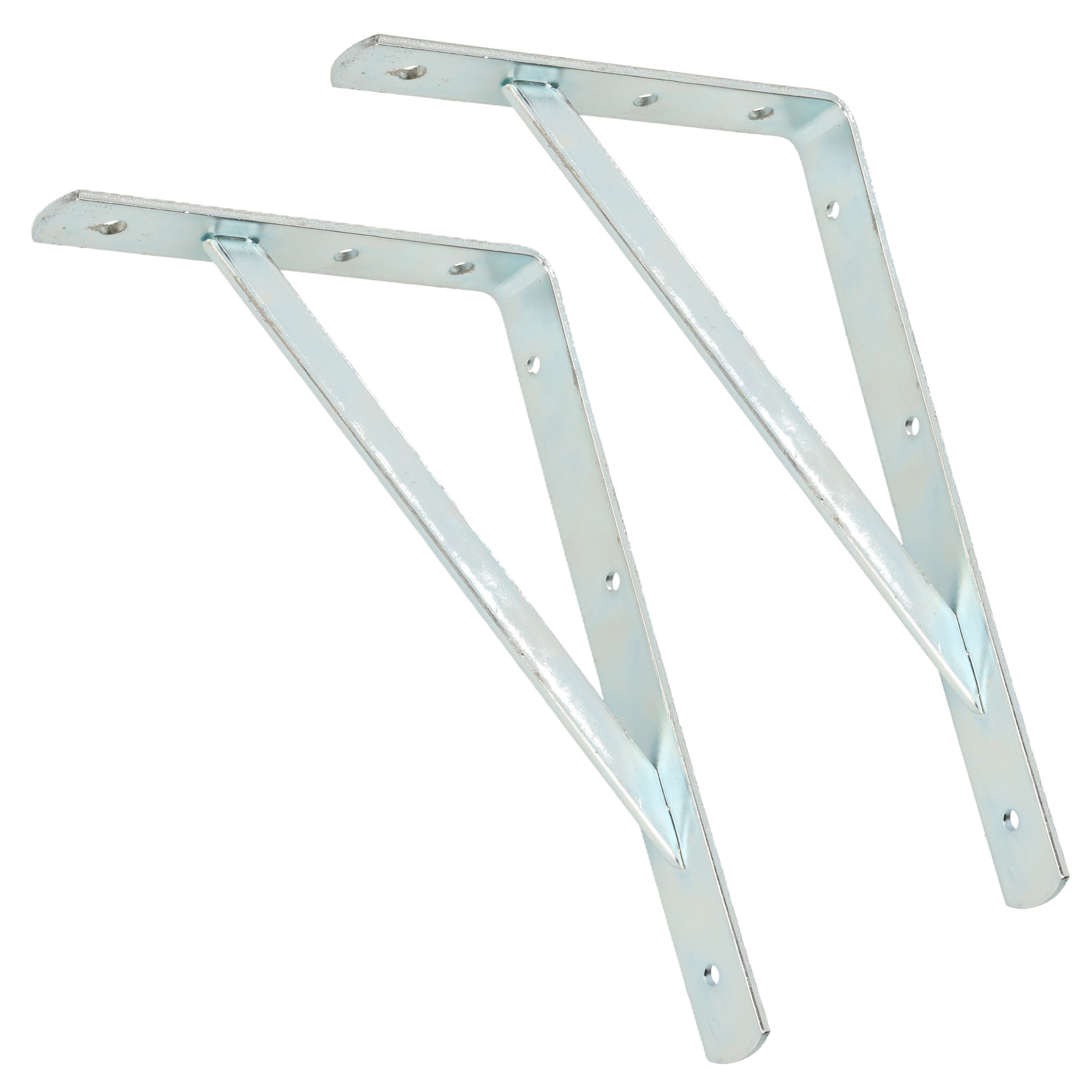 Merkloos Plankdrager - 2x - staal - met schoor - 29 x 20 cm - 300 kg - Schapdrager - Beugel - Steun -