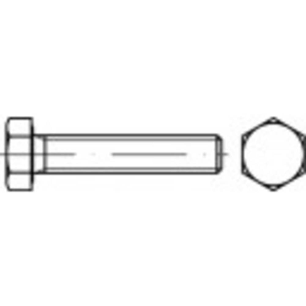 TOOLCRAFT TO-9978036 Zeskantbout M27 110 mm Buitenzeskant DIN 933 RVS A4 5 stuk(s)