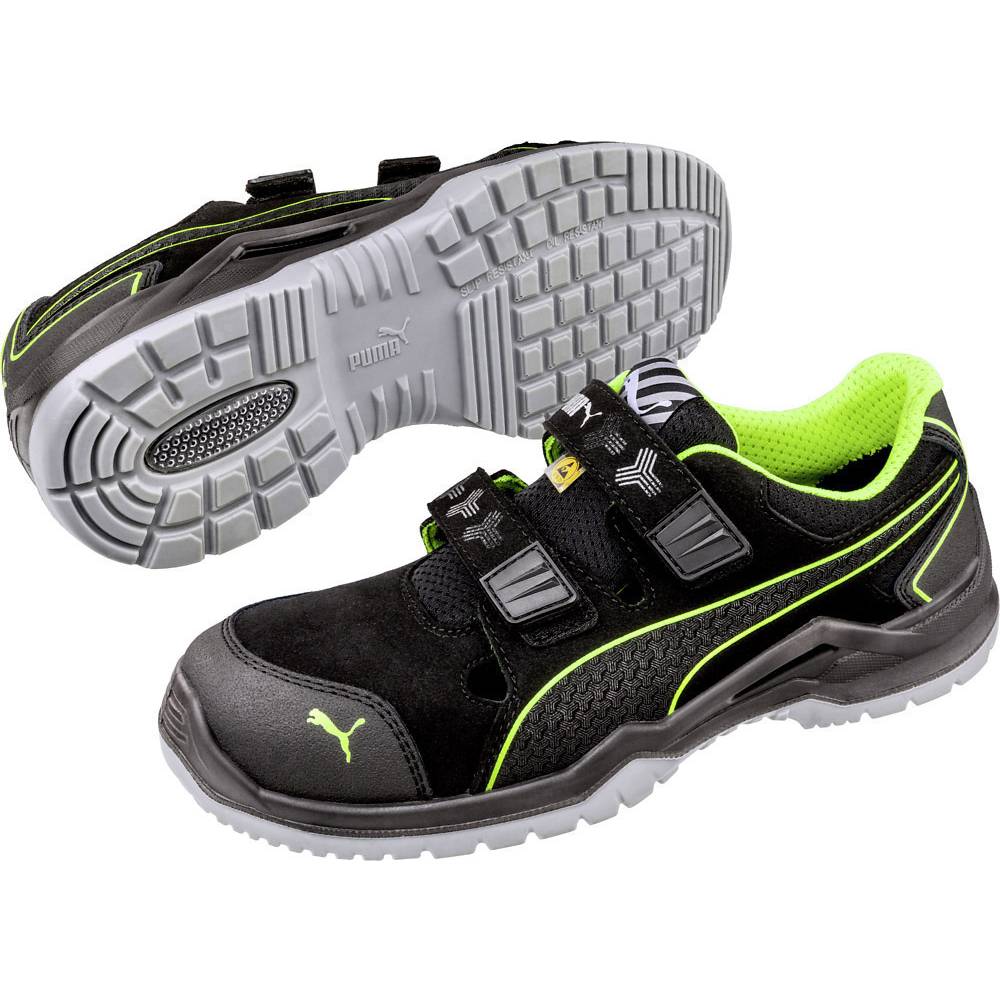 PUMA Neodyme Green Low 644300-48 Veiligheidsschoenen ESD S1P Schoenmaat (EU): 48 Zwart, Groen 1 stuk(s)