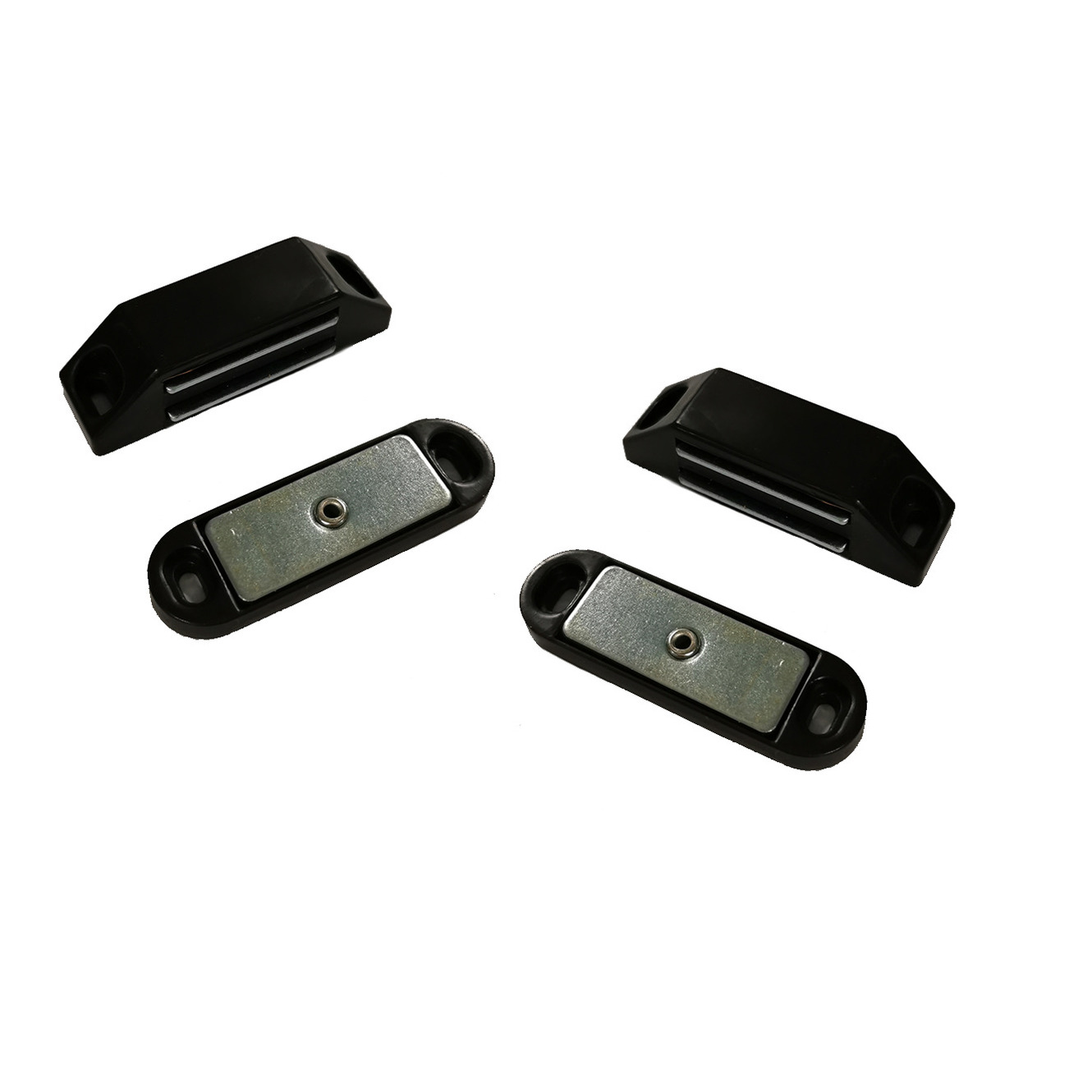 Merkloos 6x stuks magneetsnapper / magneetsnappers met metalen sluitplaat bruin 6 x 1,6 x 1,6 cm -