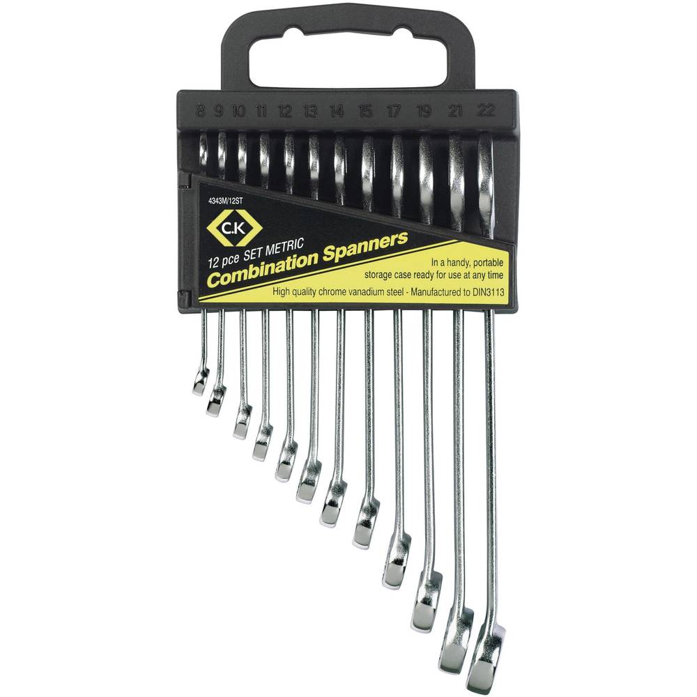 C.K T4343M/12ST Ring-steeksleutelset 12-delig Sleutelbreedte (metrisch) 8 - 22 mm