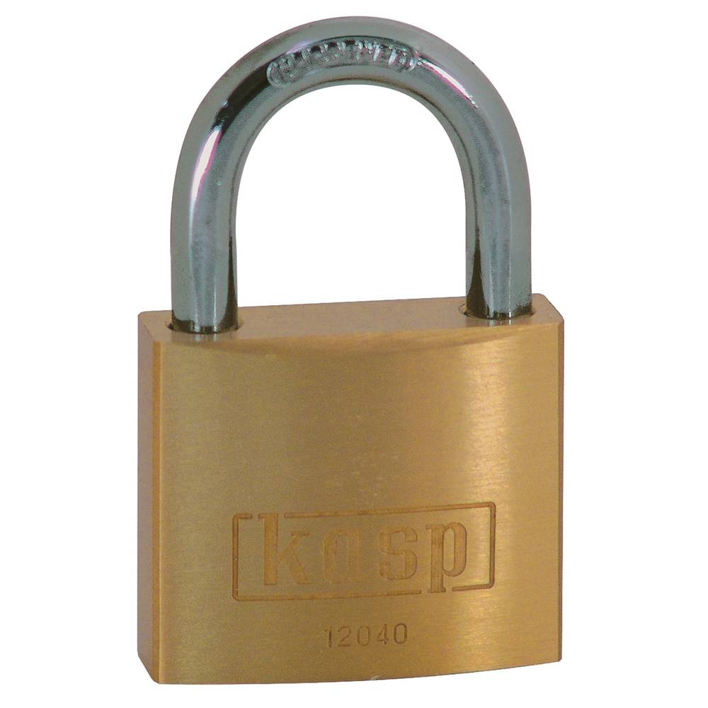 Kasp K12050A1 Hangslot 50 mm Gelijksluitend Goud-geel Sleutelslot