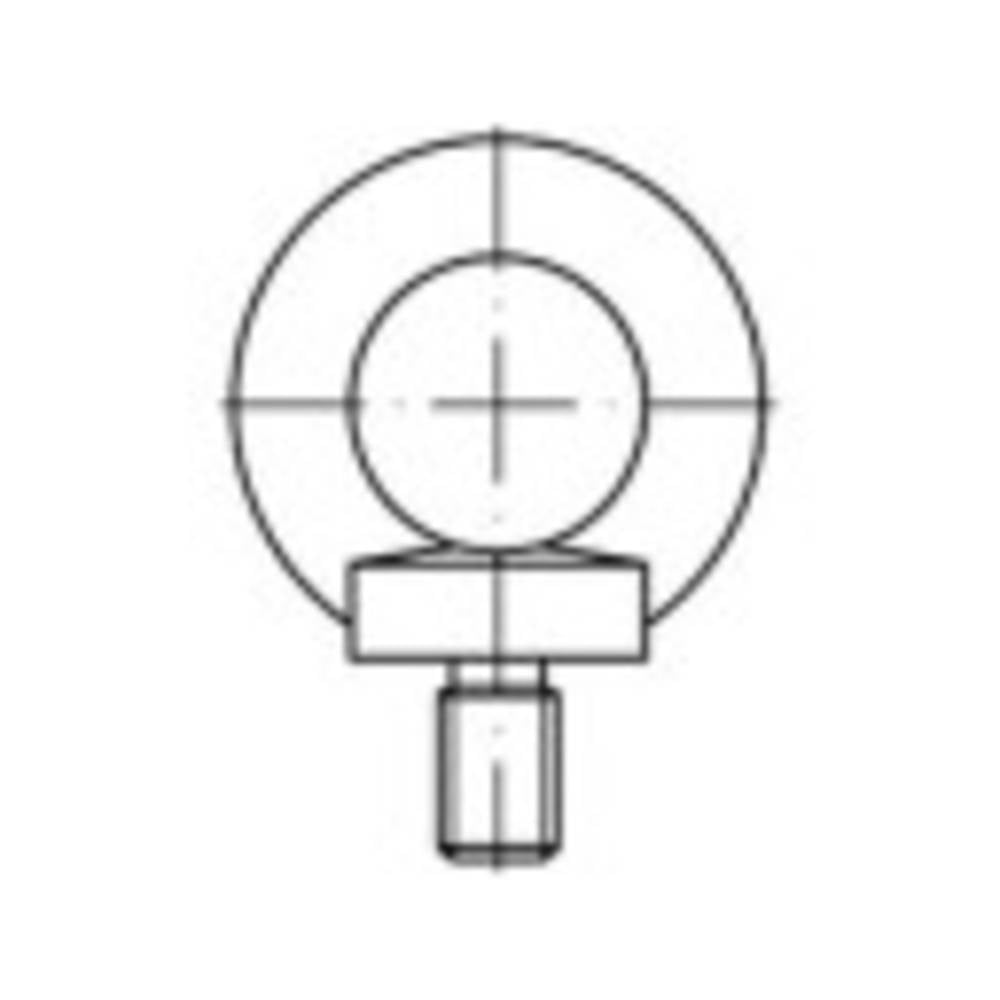 TOOLCRAFT TO-9981867 Ringbouten M20 DIN 580 Staal Thermisch verzinkt 10 stuk(s)