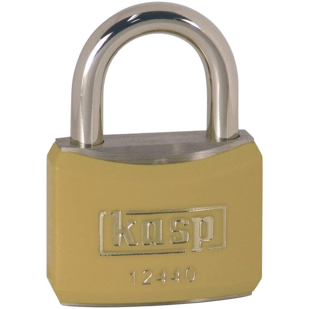 Kasp K12440YELD Hangslot 40 mm Verschillend sluitend Goud-geel Sleutelslot