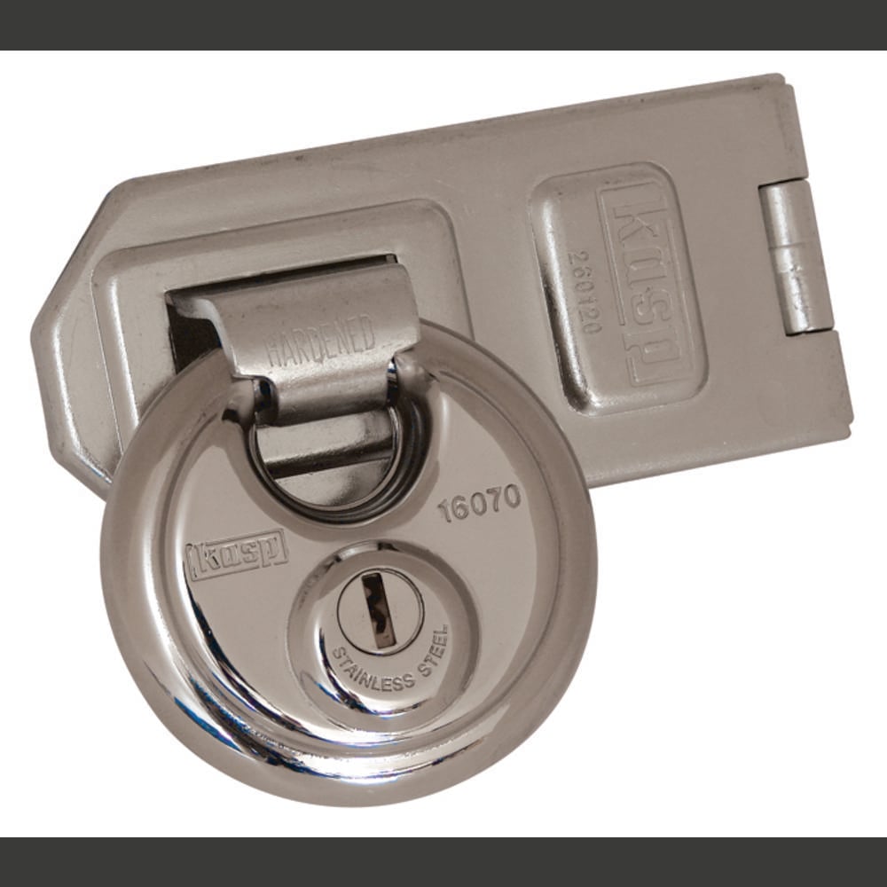 Kasp K16070D260 Hangslot Verschillend sluitend Zilver Sleutelslot