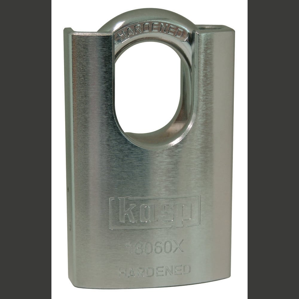 Kasp K18060XD Hangslot Verschillend sluitend Zilver Sleutelslot