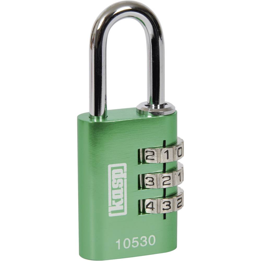 Kasp Hangslot  K10530GRED Groen Cijferslot