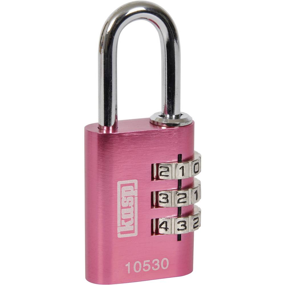 Kasp Hangslot  K10530PIND Pink Cijferslot