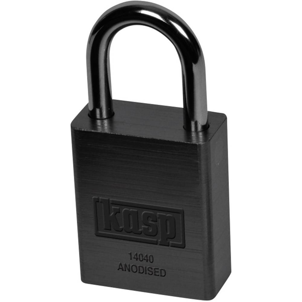 Kasp K14040BLAD Hangslot 38 mm Verschillend sluitend Zwart