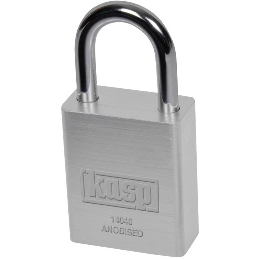 Kasp K14040SILD Hangslot 38 mm Verschillend sluitend Zilver
