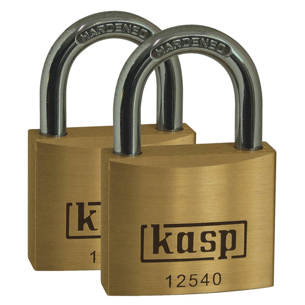 Kasp K12520D2 Hangslot 20 mm Gelijksluitend Goud-geel Sleutelslot