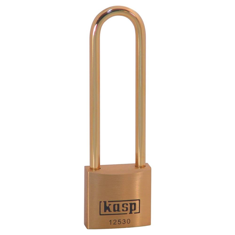Kasp K12540L63BD Hangslot 40 mm Verschillend sluitend Goud-geel Sleutelslot