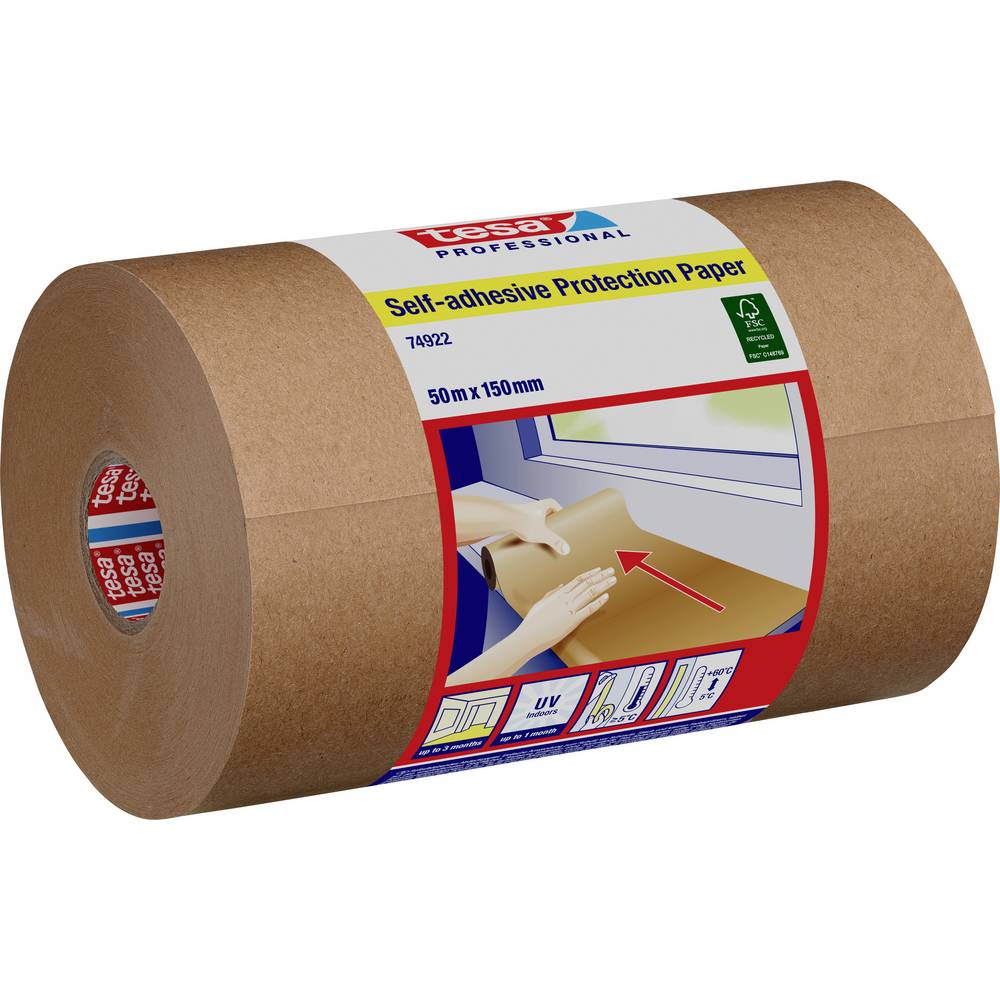 Tesa 74922 74922-00000-00 Maskeertape  Professional Chamois (l x b) 50 m x 15 cm 50 m