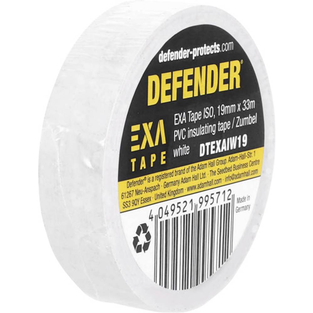 DEFENDER by Adam Hall EXA Tape DTEXAIW19 Isolatietape Wit (l x b) 33 m x 19 mm 1 stuk(s)