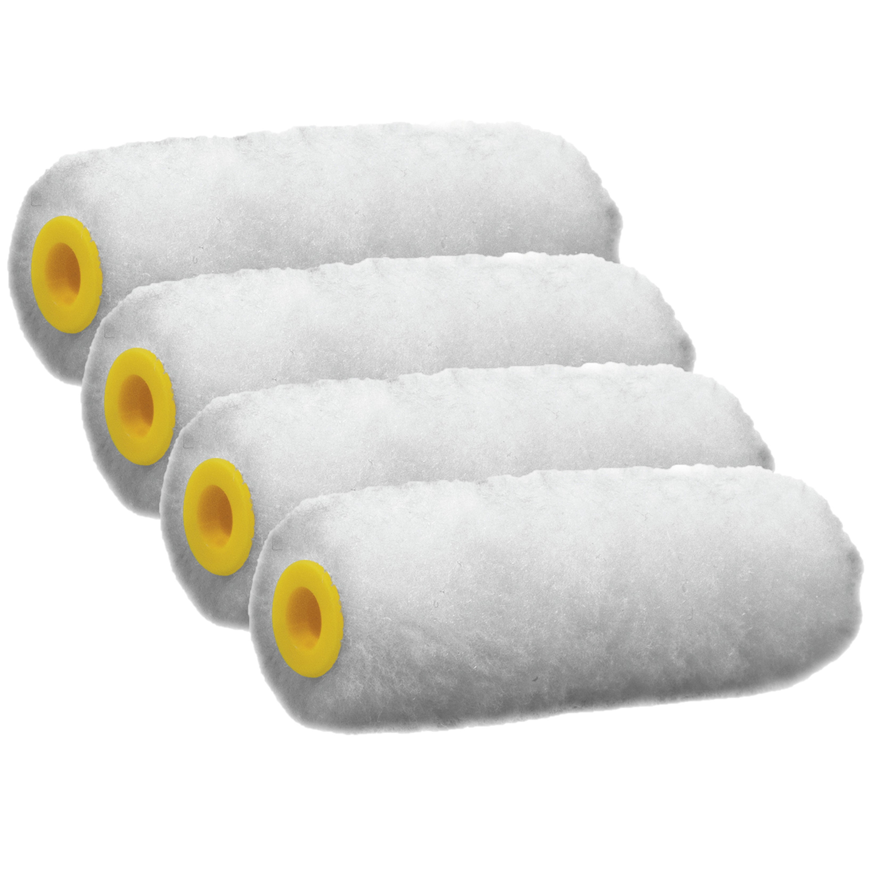 Sorex Vacht Muur verfrollers - 4x - polyester - eenmalig gebruik - 4 x 10 cm - Schilderen Plafonds -