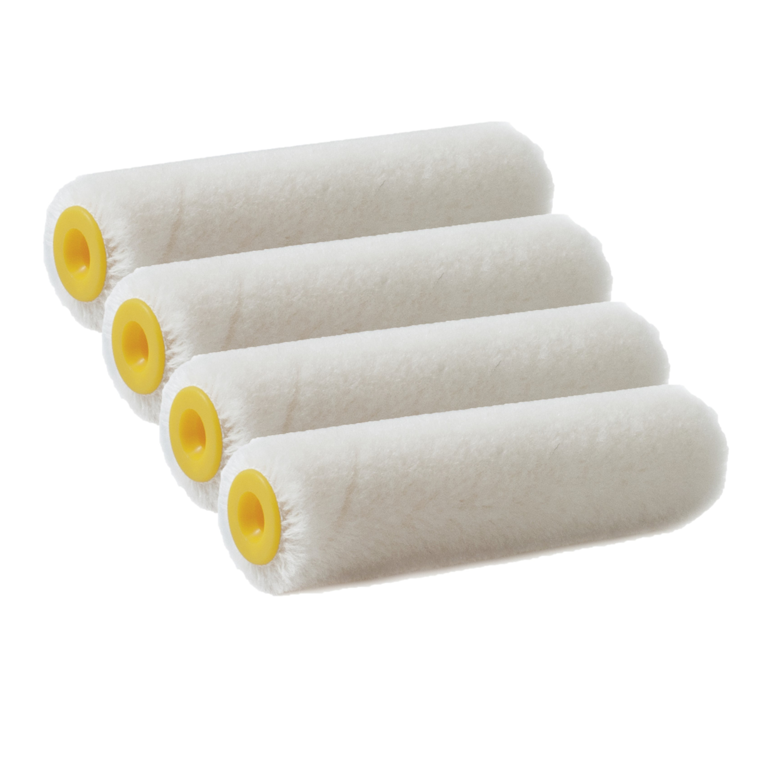Sorex Verfroller met vacht - 5x - anti spatten - 2,5 x 10 cm - pluisvrij - Verfspullen - Schilderen -