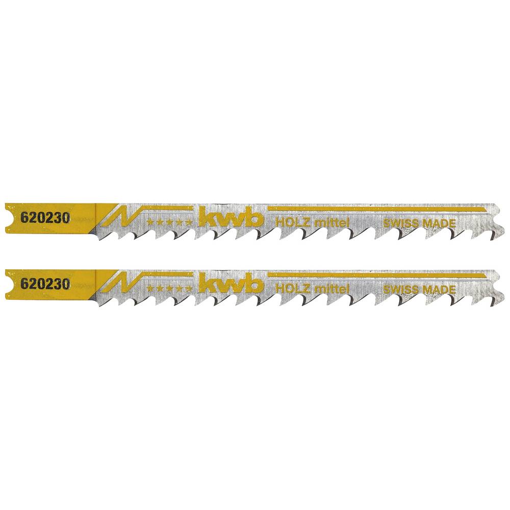 Kwb 620230 Decoupeerzaagbladen, houtbewerking, HCS, universele schacht, 2x middel 2 stuk(s)