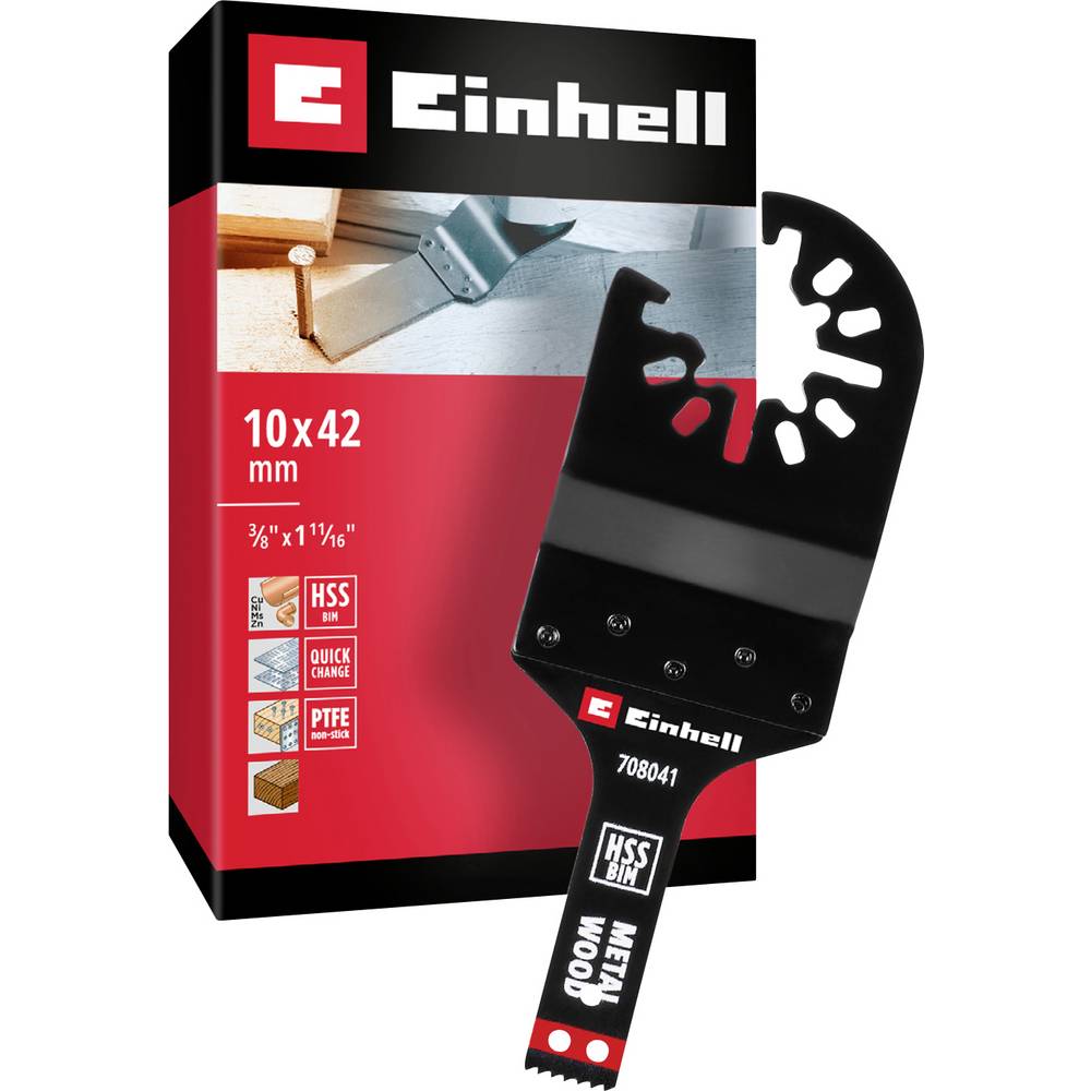 Einhell 708041 Tauchsägeblatt BIM Met, 10mm Bimetaal Multitool toebehorenset 10 mm 1 stuk(s)