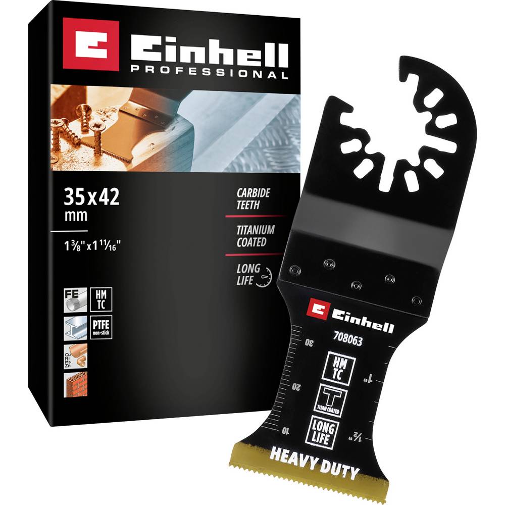 Einhell 708063 Tauchsägeblatt HM-TI, 35mm Bimetaal Multitool toebehorenset 35 mm 1 stuk(s)