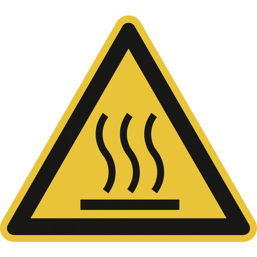SafetyMarking Waarschuwingsbord Heet oppervlak Zelfklevende folie 25 mm ISO 7010 44 stuk(s)
