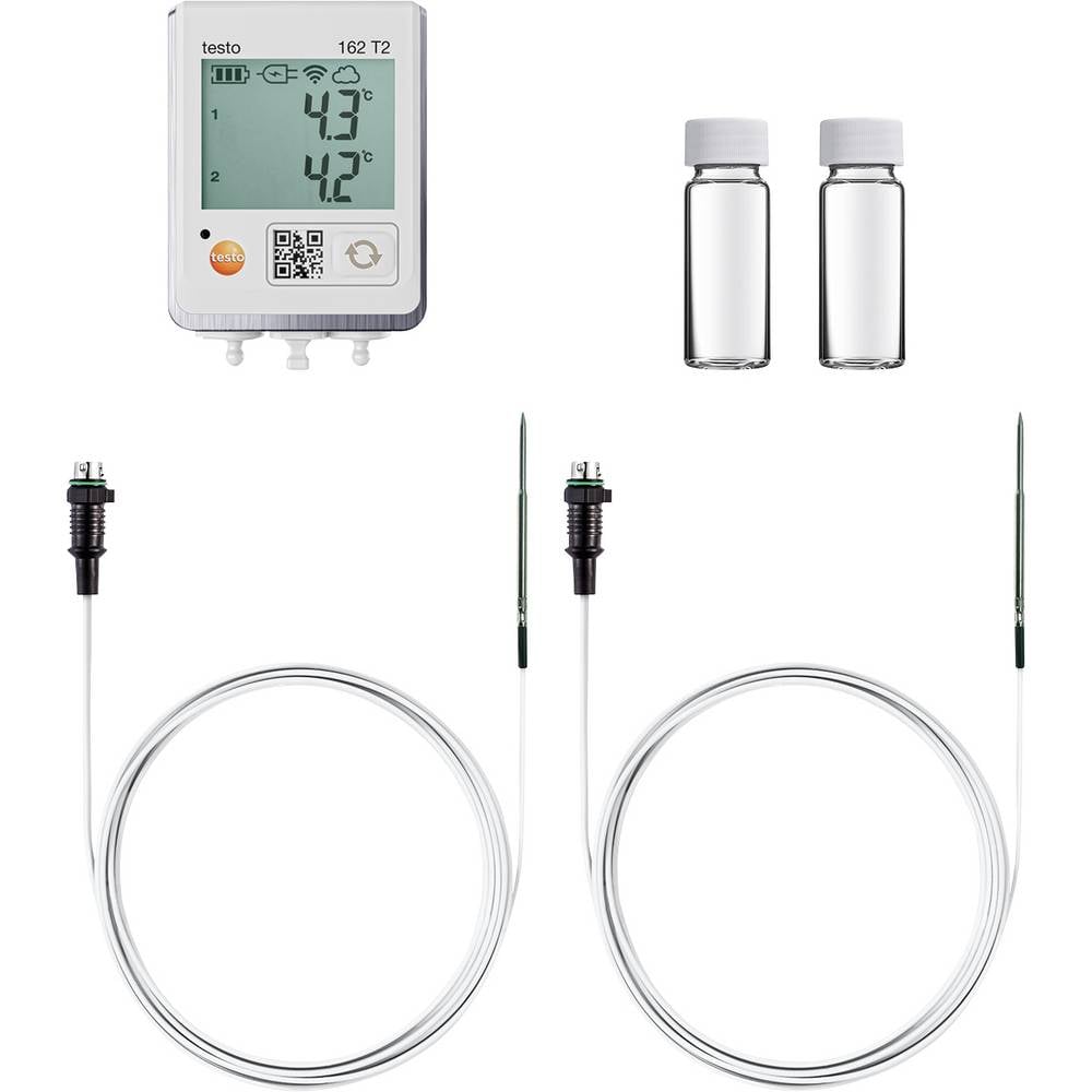 Testo 0572 1629 162 fridge set Temperatuur datalogger Te meten grootheid Temperatuur -50 tot 150 °C Incl. wandhouder