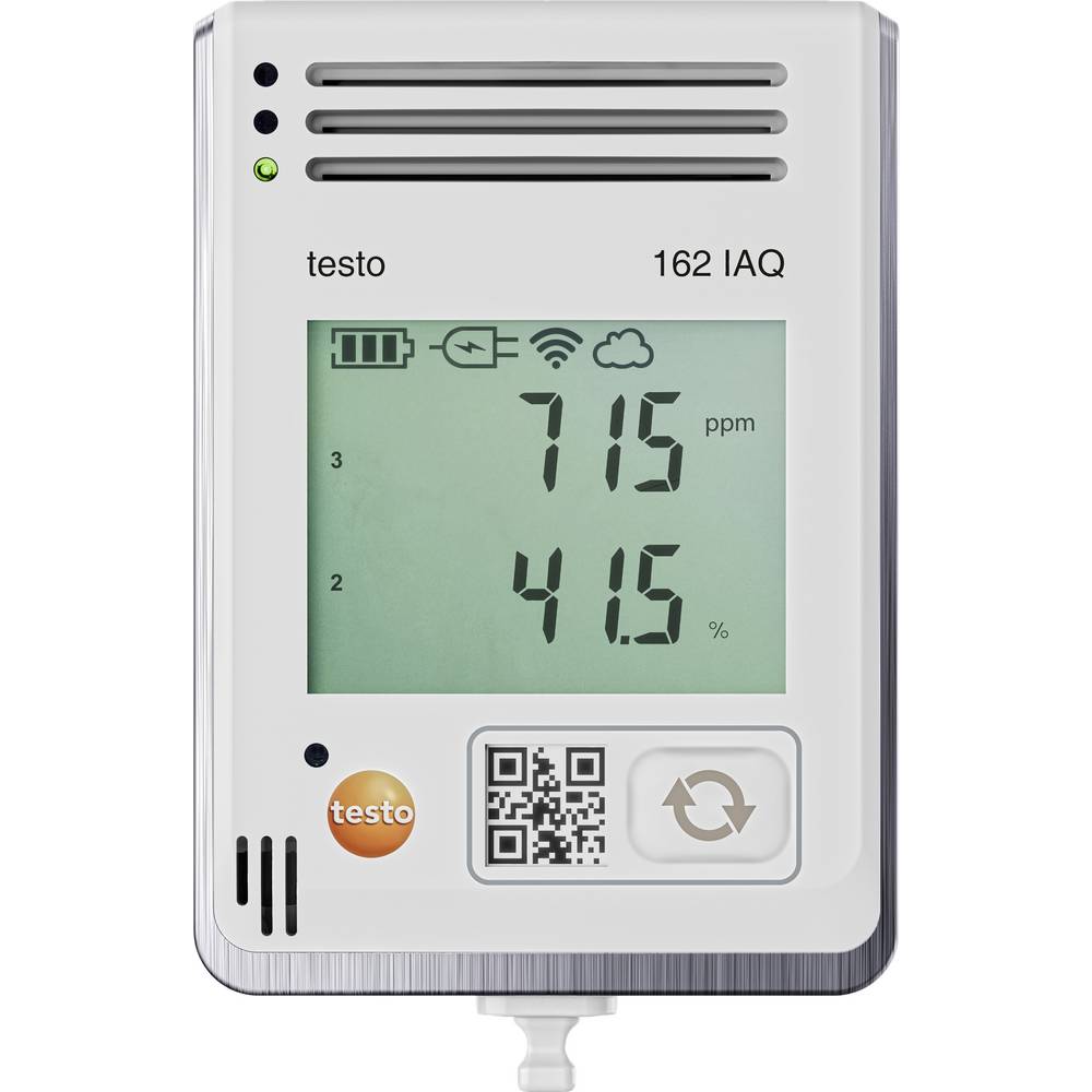 Testo 0572 1626 162 IAQ Multidatalogger Te meten grootheid Koolstofdioxide, Luchtdruk, Temperatuur, Luchtvochtigheid 0 tot +50 °C 0 tot 100 % Hrel 0.600 -