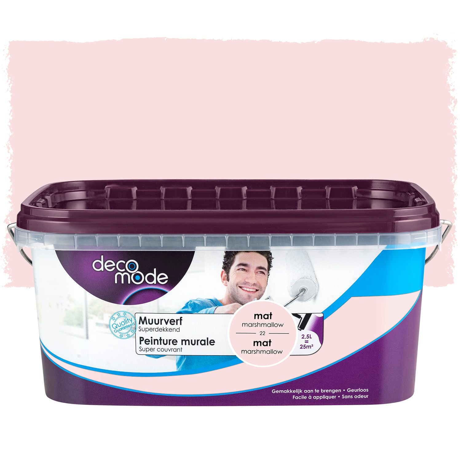 Decomode Muurverf Superdekkend Mat Marshmallow 2,5l