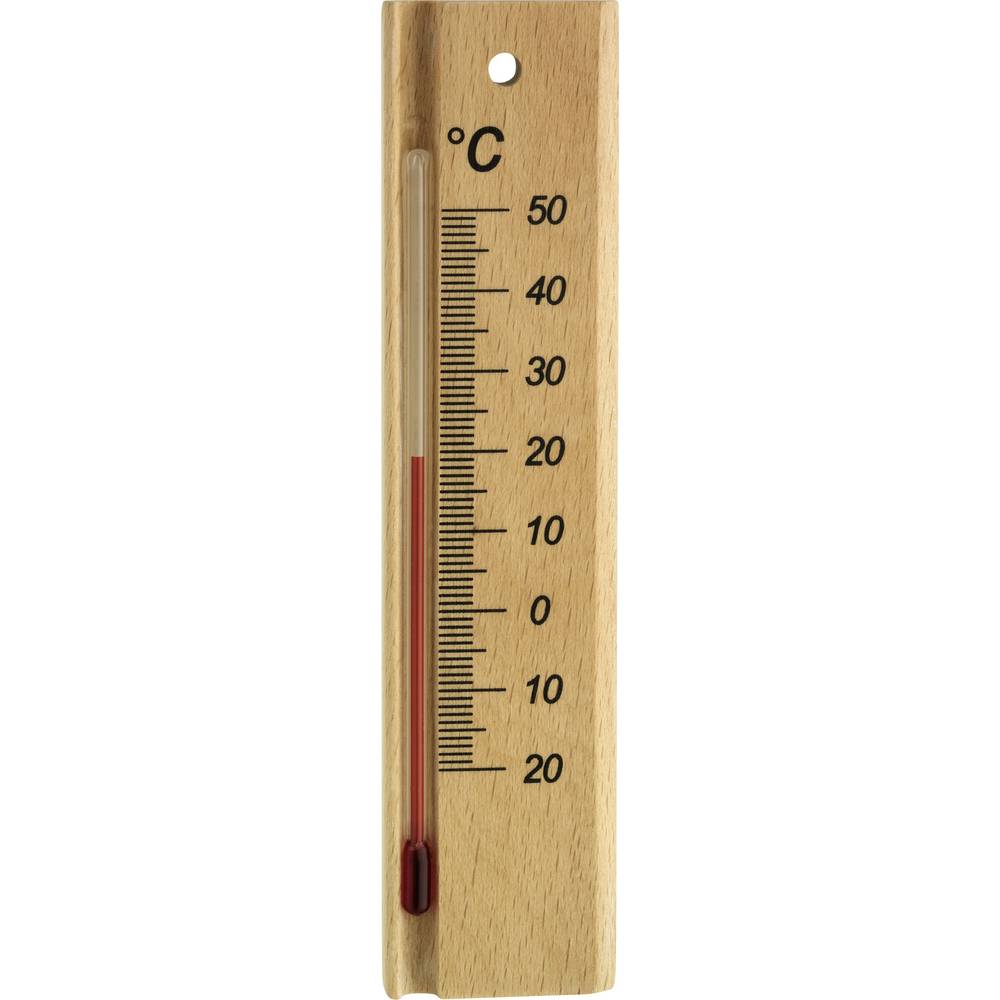 TFA Dostmann Analoges Innenthermometer aus Buche 12.1053.05 Thermometer Hout