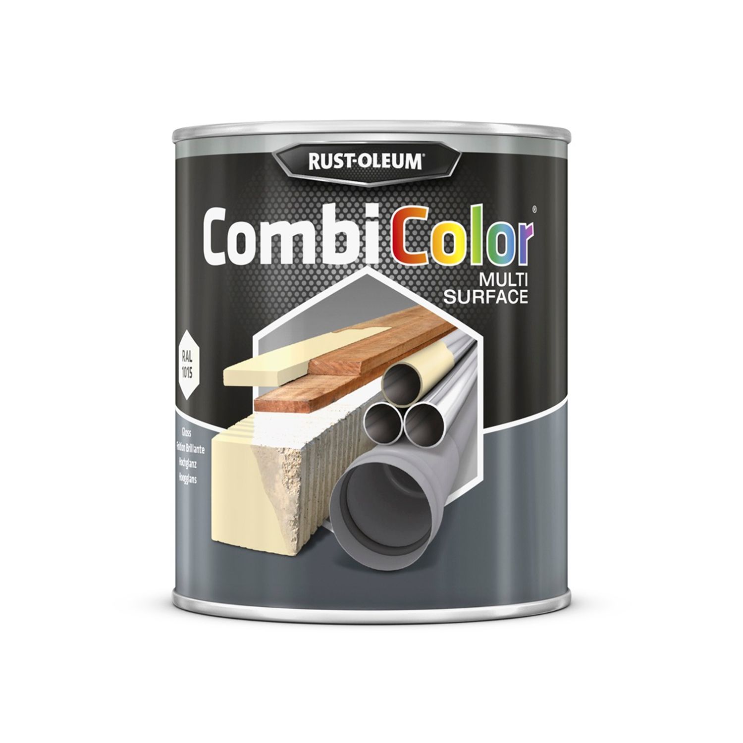 Rustoleum Rust-oleum Combicolor Original Grondlaag En Metaallak Ivoor Hoogglans 250ml