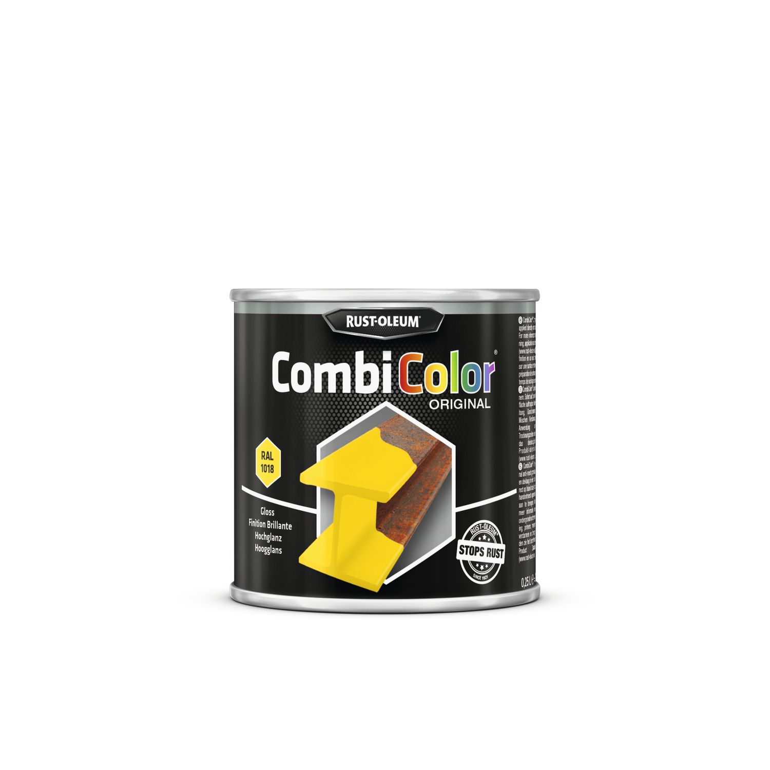 Rustoleum Combicolor Metaalverf Lichtgeel Hoogglans 250ml