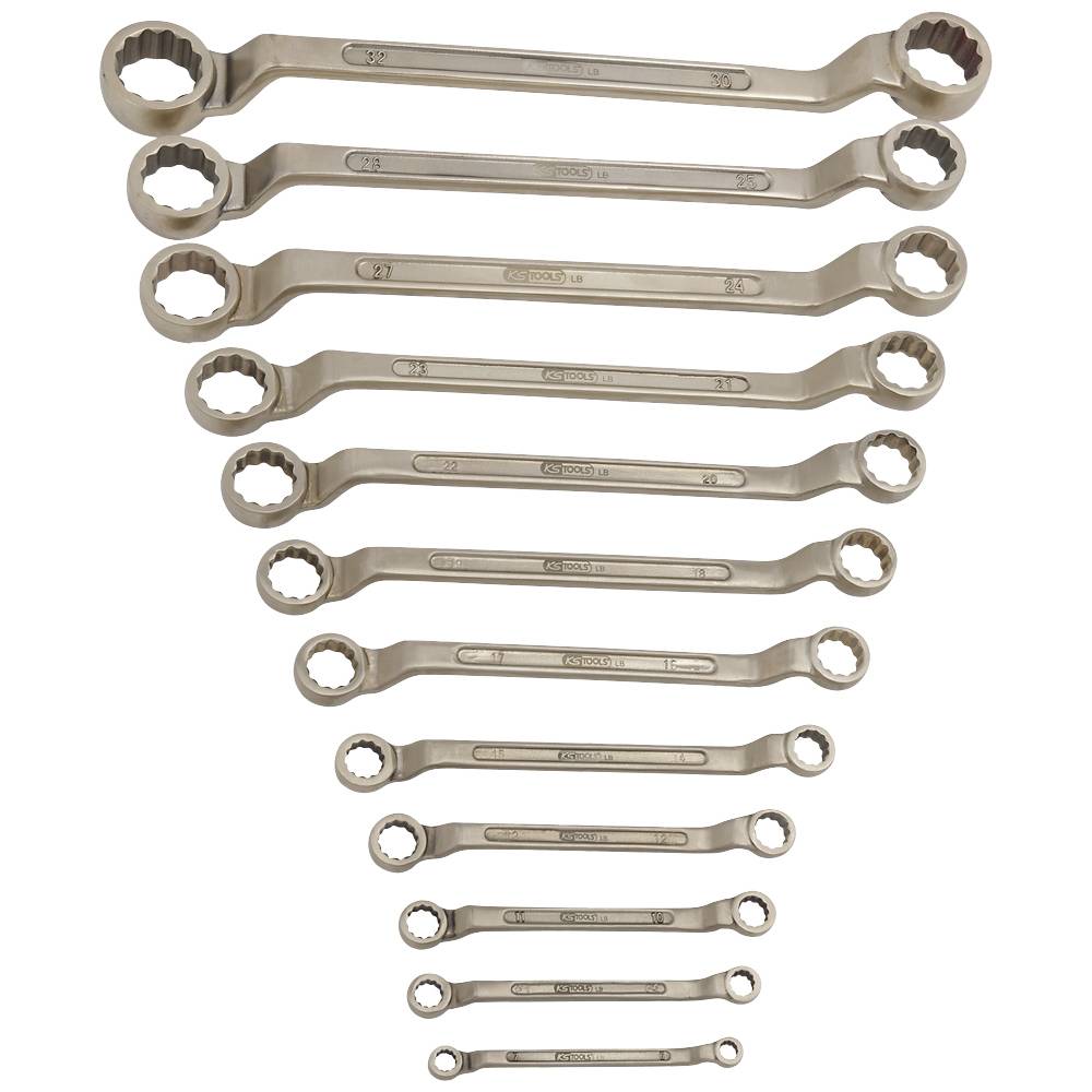 KS Tools 9637437 963.7437 Dubbele ringsleutelset Sleutelbreedte (metrisch) 6 - 27 mm