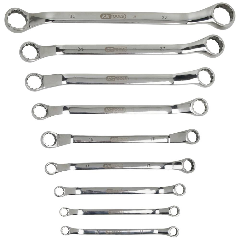 KS Tools 9641140 964.1140 Dubbele ringsleutelset Sleutelbreedte (metrisch) 5.5 - 30 mm