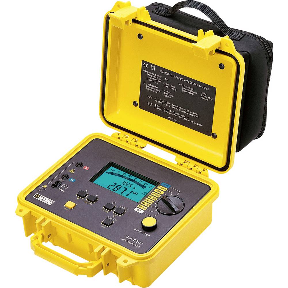 Chauvin Arnoux C.A 6541 Isolatiemeter 50 V, 1000 V 4 TΩ