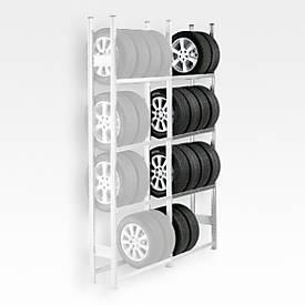 SSI Schäfer Bandenstelling R 3000, aanbouwsectie, H 2967 x B 995 mm, 4 dwarssteunparen