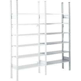 SSI Schäfer Legbordstelling  R3000, Aanbouwstelling, 5 gecoate legborden, B 1025 x H 1960 mm, 100 kg