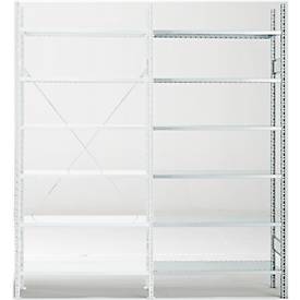 SSI Schäfer Aanbouwstelling R 3000, 6 legborden, B 1025 mm x D 300 mm, gegalvaniseerde legborden