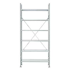 SSI Schäfer Basis stelling R 3000, 6 legborden, B 1055 mm x D 300 mm, gegalvaniseerde legborden