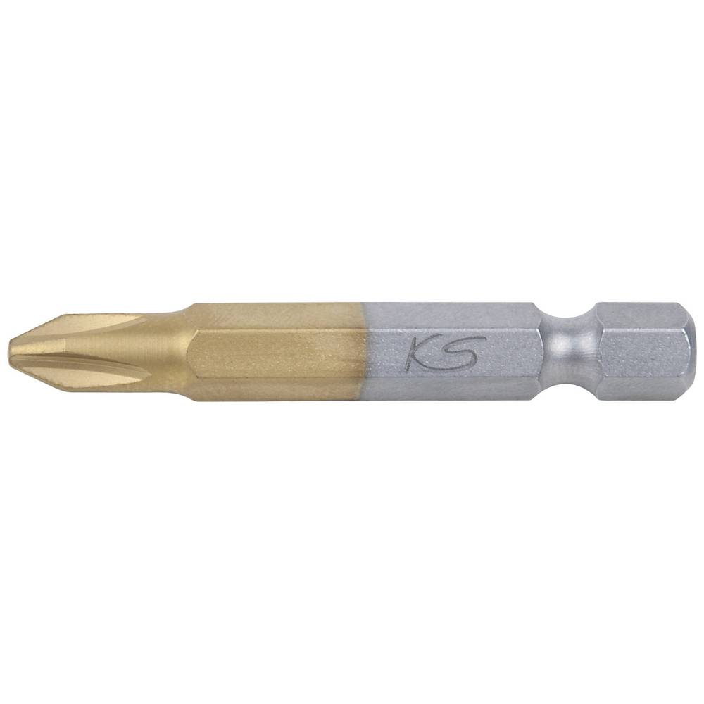 KS Tools 911.2642 9112642 Kruis-bit PH 1 Speciaal staal Titanium gecoat C 6.3 1 stuk(s)