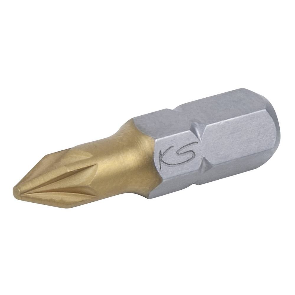 KS Tools 911.2648 9112648 Kruis-bit PZ 1 Speciaal staal Titanium gecoat C 6.3 1 stuk(s)
