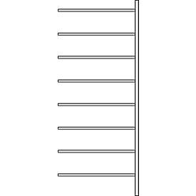 SSI Schäfer Aanbouwstelling R 3000, 8 legborden, B 1025 mm x D 600 mm, legborden gelakt