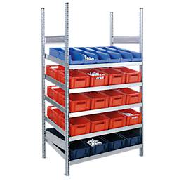 SSI Schäfer Complete stelling MBR 3000, basissectie, 3 schuine vakniveaus, 1536 x 500 x 1292 mm